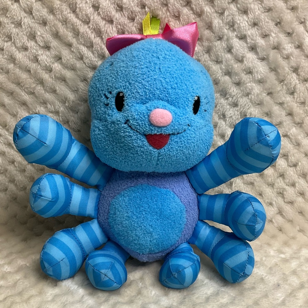 Leap Frog Baby Plush Lulu Spider Stuffed Animal Toy Embroidered Eyes
